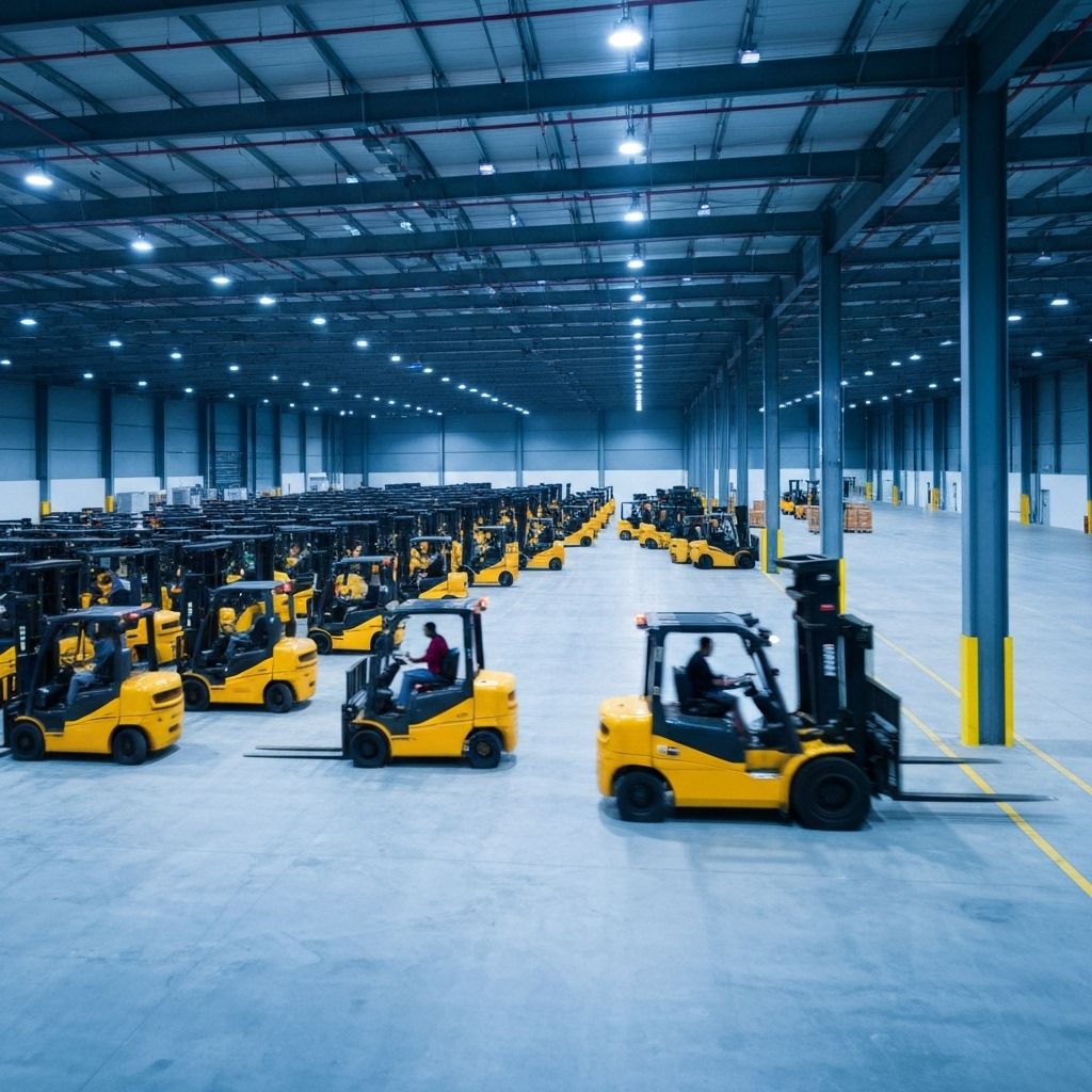 Frota de empilhadeiras SoftMaq